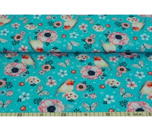 Baumwolle Rotkehlchen rosa